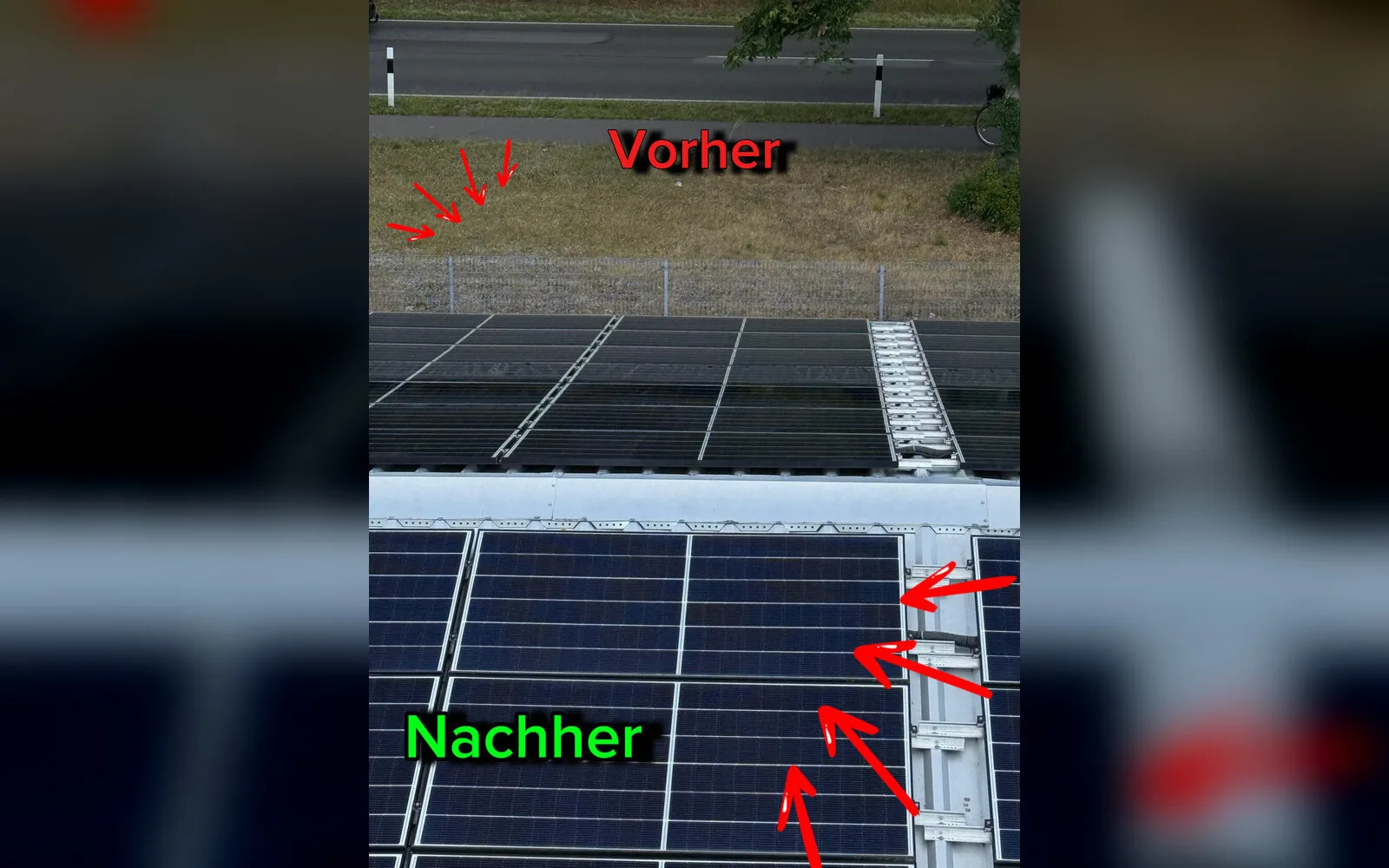 Vorher / Nachher — der Unterschied