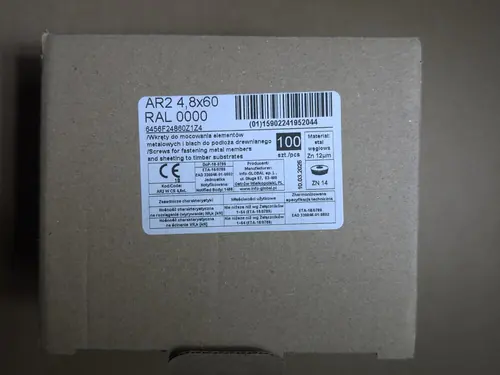 Dachschrauben verzinkt, 4,8 × 60 mm, 100 Stück – Ansicht 5